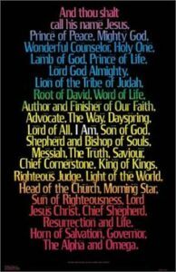 The ill;ustraton of words of wisdom and knowledge in regards of Jesus Christ.