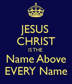 The colorful illustration of Jesus Christ is the name above all names. Jesus Christ, The Son of God, Reveals God's New Covenant in Christ